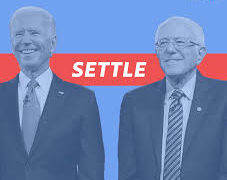 A campaign ad from Settle for Biden, a progressive grassroots organization of former Sens. Bernie Sanders and Elizabeth Warren supporters.