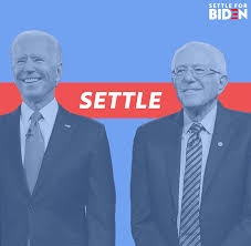 A campaign ad from Settle for Biden, a progressive grassroots organization of former Sens. Bernie Sanders and Elizabeth Warren supporters.