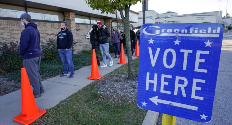 Election 2020 Wisconsin Voting