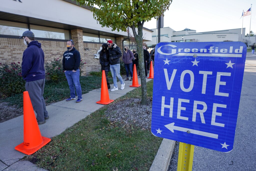 Election 2020 Wisconsin Voting