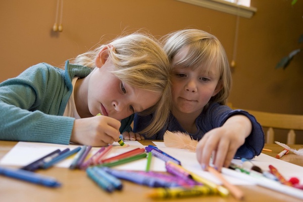 Children drawing