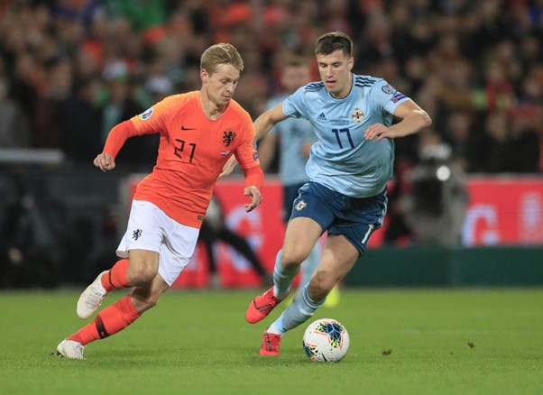 Frenkie de Jong and Paddy McNair