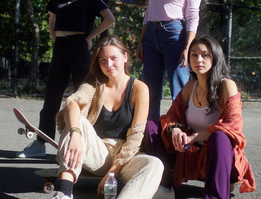 Girl skaters at Tompkins Square Park.