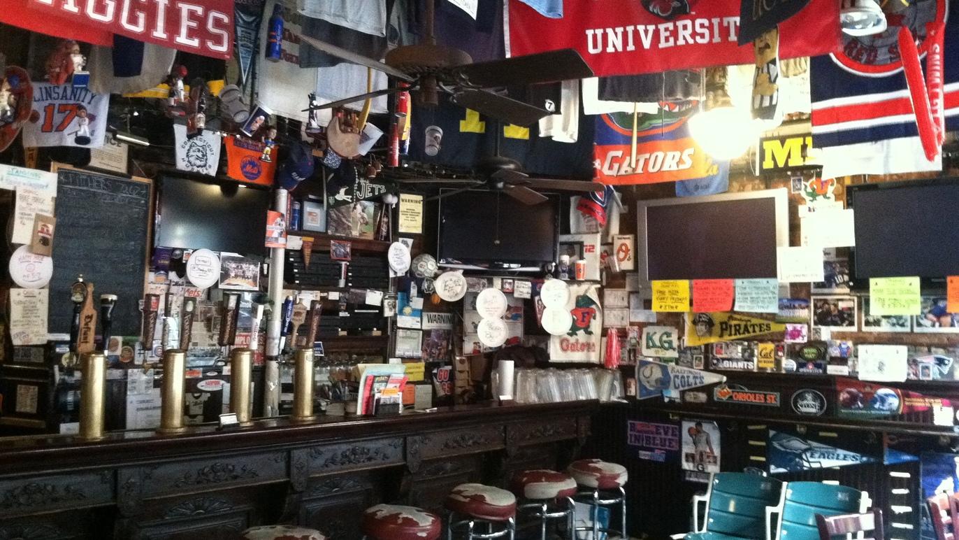 interior of Standings bar in the East Village